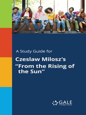 cover image of A Study Guide for Czeslaw Milosz's "From the Rising of the Sun"